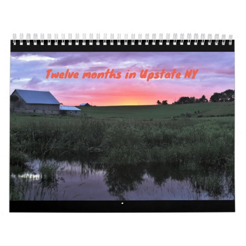 12 months in Upstate NY Calendar
