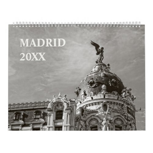 12 months Madrid Calendar