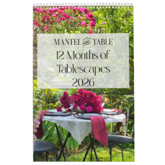 12 Months of Beautiful Tablescapes 2026 Calendar