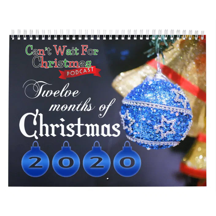 Months Until Christmas 2022 12 Months Of Christmas Calendar 2020 | Zazzle.com