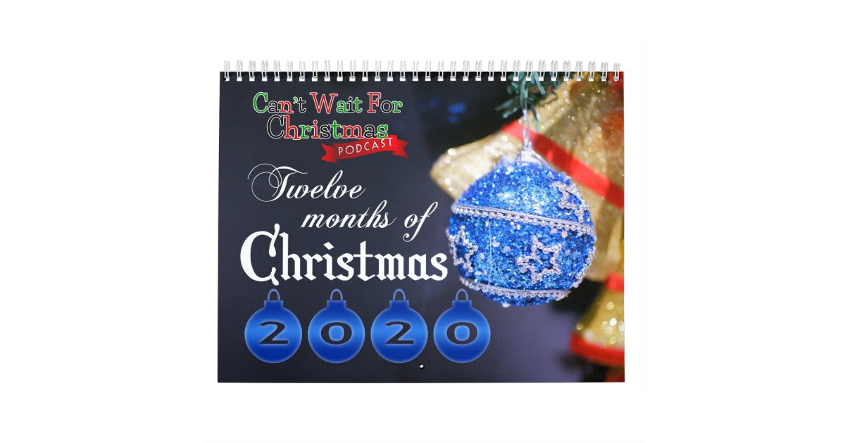 12 Months Of Christmas Calendar 2020 Zazzle Com