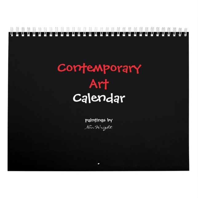 12 months of contemporary abstract artwork calendar (Cover)