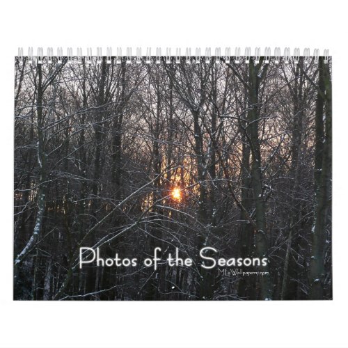 12 Months of Photos of the Seasons 6th Edition Calendar