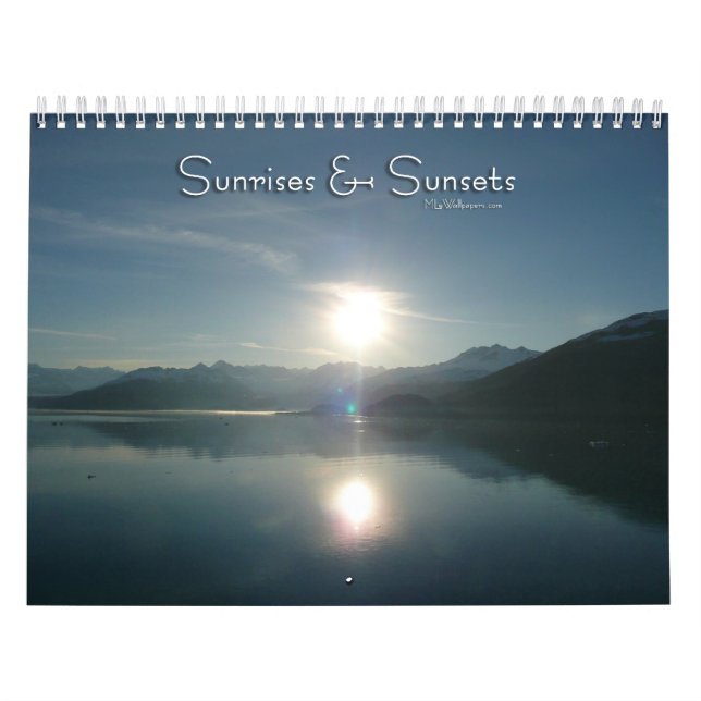 12 Months of Sunrises and Sunsets, 1st Edition Calendar (Cover)