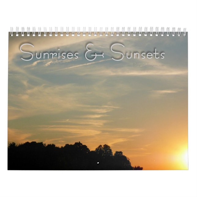 12 Months of Sunrises and Sunsets, 2nd Edition Calendar (Cover)