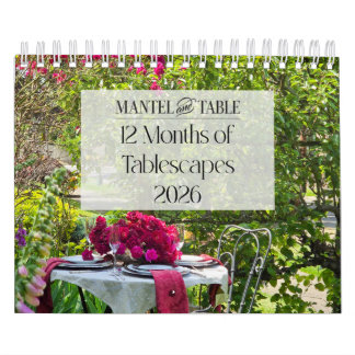 12 Months of Tablescapes 2026 Calendar