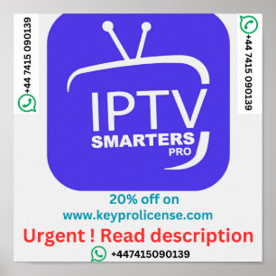 12 Months Subscription For IPTV keyprolicense.com Poster