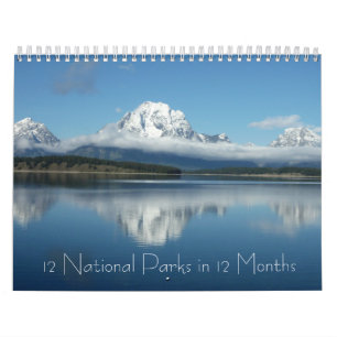 12 National Parks in 12 Months, 7th Edition Calendar