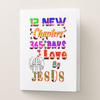 12 New Chapters 365 Days Love By Jesus Pocket Folder