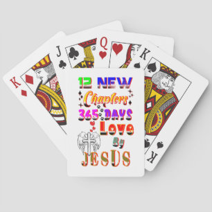 12 New Chapters 365 Days Love By Jesus Poker Cards