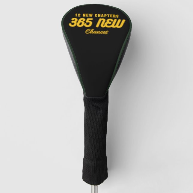 12 New Chapters 365 New Chance Golf Head Cover (Front)