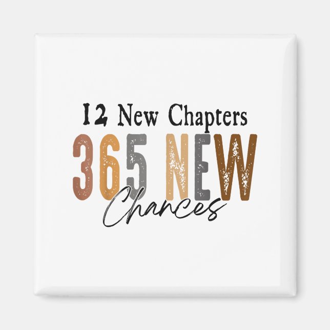 12 New Chapters 365 New Chances Family  Magnet (Front)