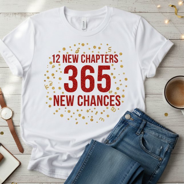  💫 12 New Chapters 365 New Chances T-Shirt Tri-Blend Shirt (Creator Uploaded)