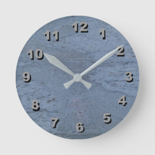 12 Number Choices to Choose-Blue Marble Clock
