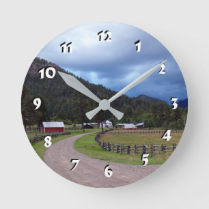 12 Number Choices to Choose --Farm Clock