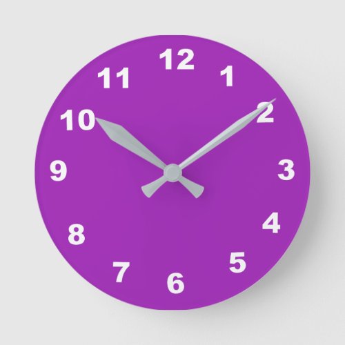 12 Number Choices to Choose From Lavender Clock