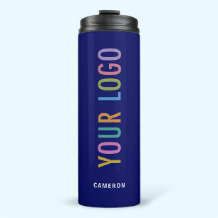 12 oz Blue Vacuum Sealed Tumbler Custom Logo Bulk