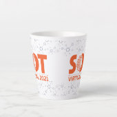 12 oz Latte Mug - 2021 Annual Meeting (Molecule) (Front)