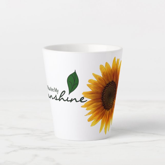 12 oz. Latte Mug - You Are My Sunshine (Front)