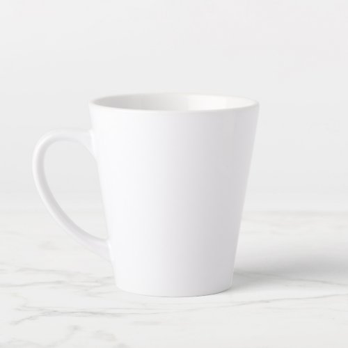 12 Oz Latte White Mug
