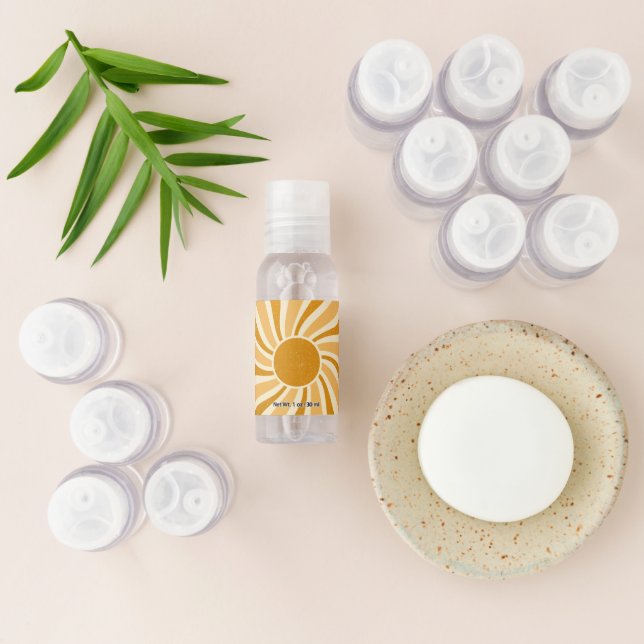 12 Pack of Retro Sun Antibacterial Hand Sanitizers (Laydown)