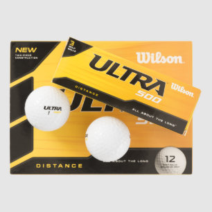 (12 pack) Wilson Ultra 500 Distance Golf Ball