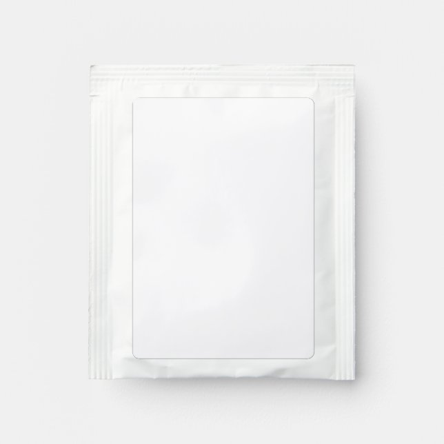 12 Personalized Black Tea Wedding Favors Blank Bag Drink Mix (Front)