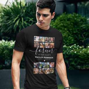 12 Photo Black Memorial T-Shirt