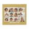 12 Photo Collage and Gold Background Text
