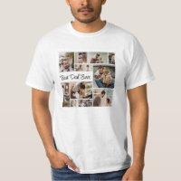 12 Photo Collage Best Dad Ever Men's Value