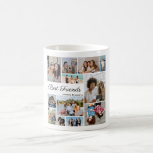 12 Photo Collage Best Friends Forever Coffee Mug