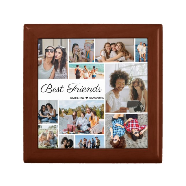 12 Photo Collage Best Friends Forever Gift Box (Front)
