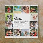 12 Photo Collage Best Mom, Mum, Mama Definition Faux Canvas Print<br><div class="desc">Personalize with your her 12 favorite photos and personalized text for your special Mom, Mum or Mama to create a unique gift for Mother's day, birthdays, Christmas, baby showers, or any day you want to show how much she means to you. Show her how amazing she is every day. Designed...</div>