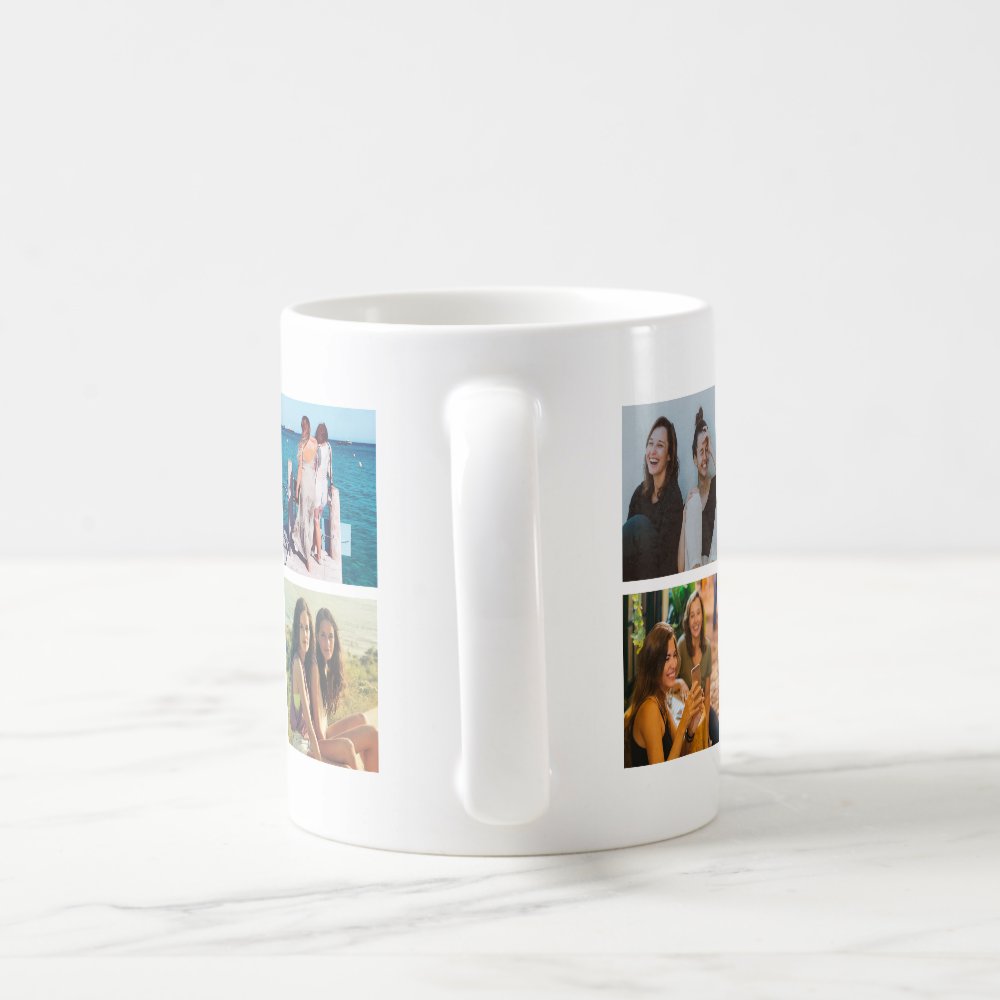 Photo Collage Bestie Custom Coffee Mug