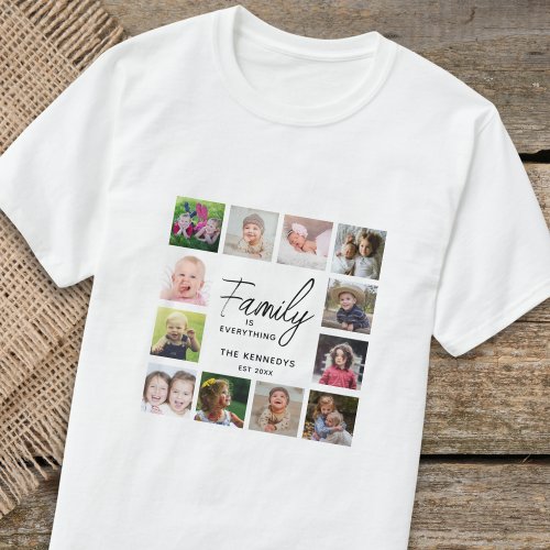 12 Photo Collage Family Is Everything Quote Name