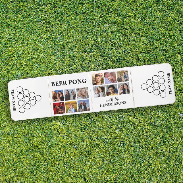 12 Photo Collage Personalized Beer Pong Table (Creator Uploaded)