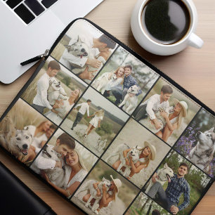 12 Photo Gallery Personalized Laptop Sleeve