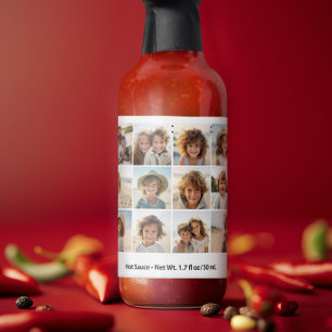 12 Photo Grid Collage - White - grid Hot Sauces