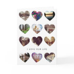 12 Photo Heart Collage Valentine's Day Love Card 12 Photo Heart Collage Valentine's Day Love Card
