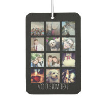 12 Photo Instagram Collage with Black Background Air Freshener 12 Photo Instagram Collage with Black Background Air Freshener