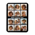 12 Photo Instagram Collage with Black Background