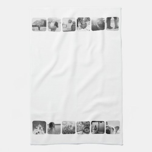 12 Photo Kitchen Towel Template Rounded Frame