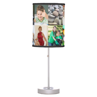 12-photo Personalized Photo Table Lamp (No Border)