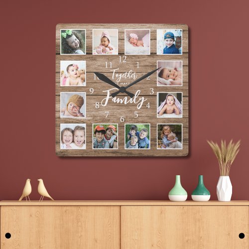 12 Photo Template Together Make Family Quote Wood