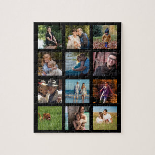 12 Picture Family Photo ✨ Collage Custom Jigsaw Puzzle