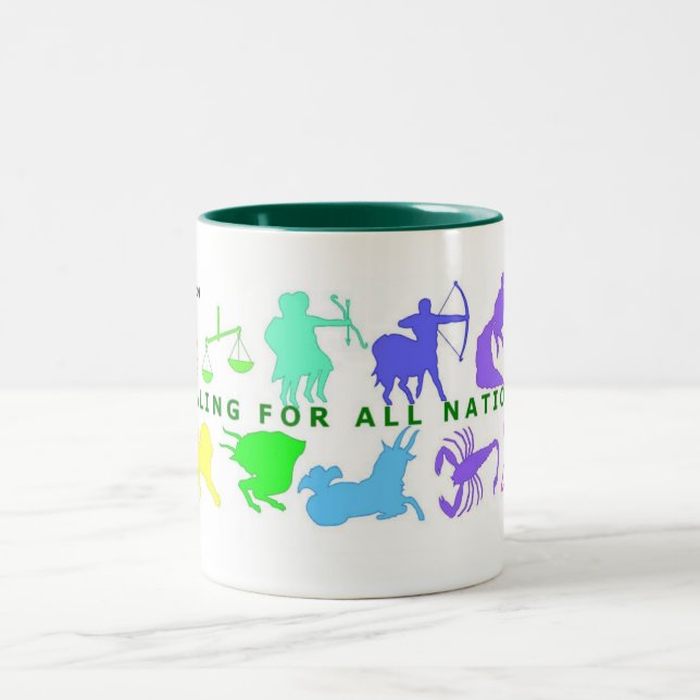 12 Signs of Christmas Two-Tone Coffee Mug (Center)