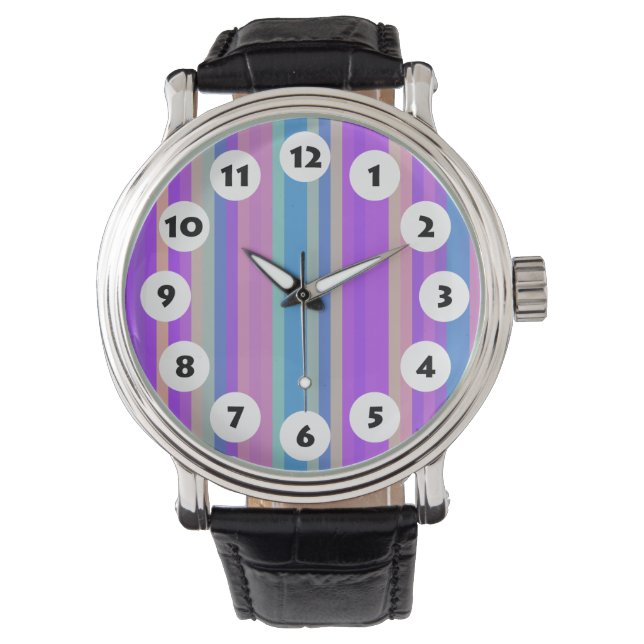 12 Spots - Color Stripes Watch (Front)