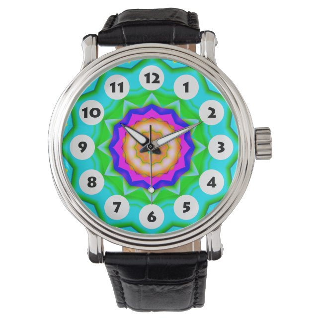 12 Spots - Colorful Mandala 035 Watch (Front)