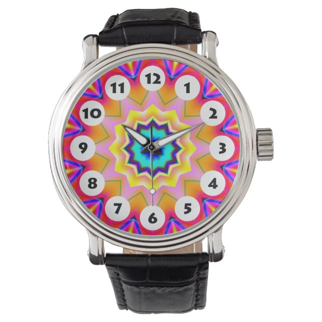12 Spots - Colorful Mandala 038 Watch (Front)