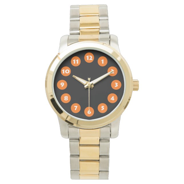 12 Spots - Orange on Black Watch (Front)